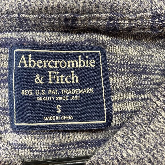 Abercrombie & Fitch Gray & Blue Marled Knit Light Sweater Womens Size Small - Picture 5 of 11